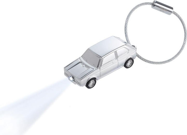 Immagine prodotto Troika Portachiavi GOLF GTI 1976 con luce a LED, grigio lucido