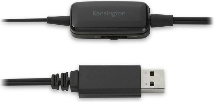 Actual product image Kensington USB Mono Headset, with Inline Controls (Cable, USB-A)