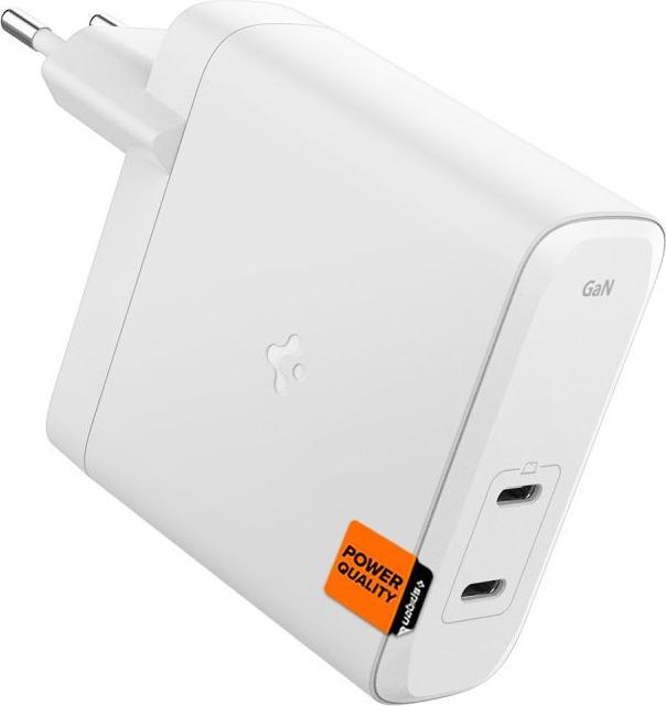 Spigen ArcStation Pro Charger + USB-C 140-W Cable - White (140 W)