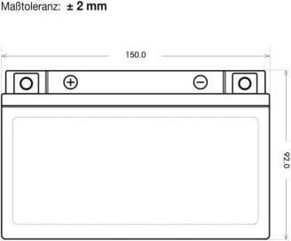 Produktbild Panther Batterien Motorradbatterie GT7B-4 12V 6Ah GEL (12 V, 6 Ah)