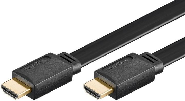 Image du produit Goobay Câble plat High Speed HDMI™ avec Ethernet, noir, 1 m (1 m)