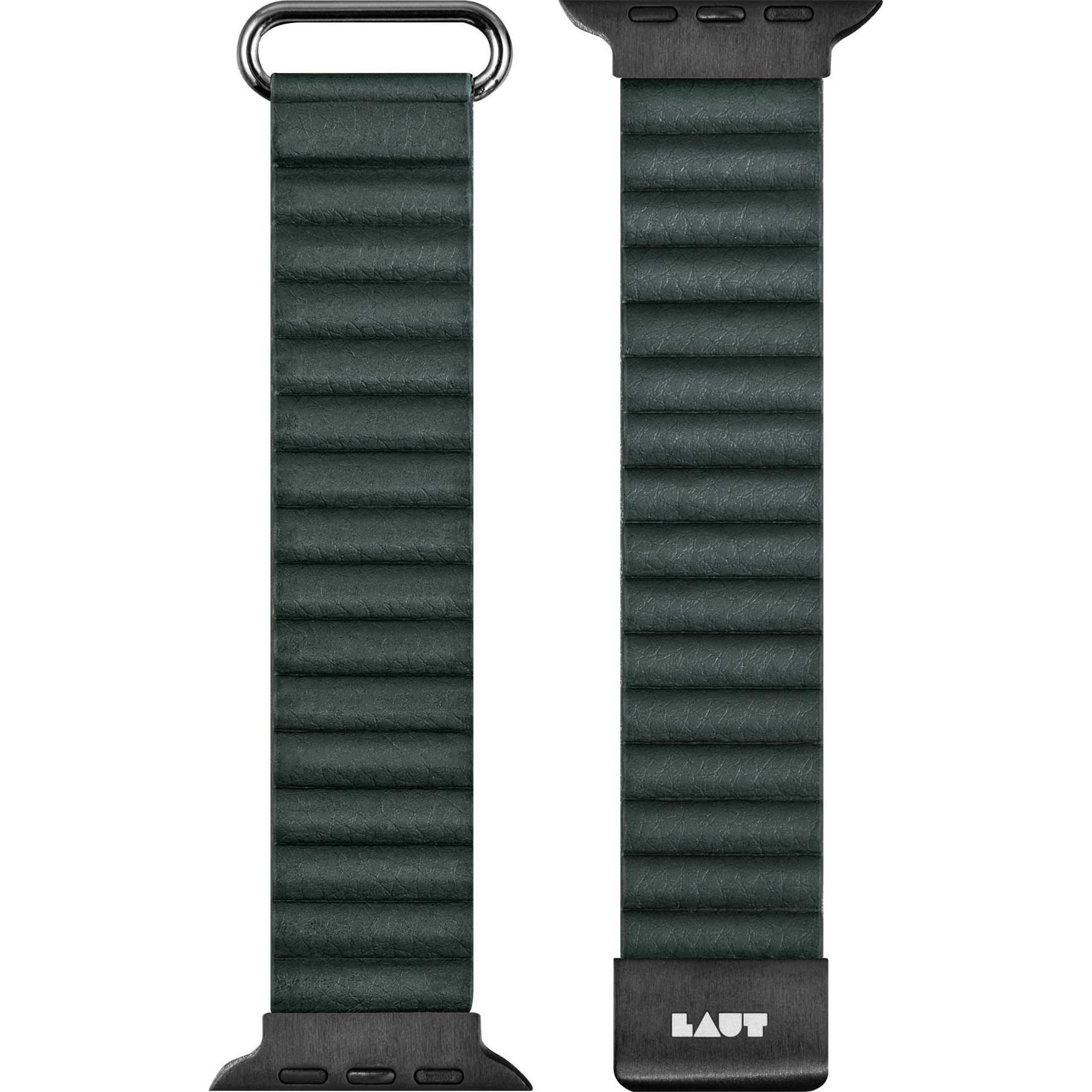 Laut Apple Watch NOVI LUXE 38/40/41 mm, verde pino (38 mm, Ecopelle), Cinturini per orologi, Verde