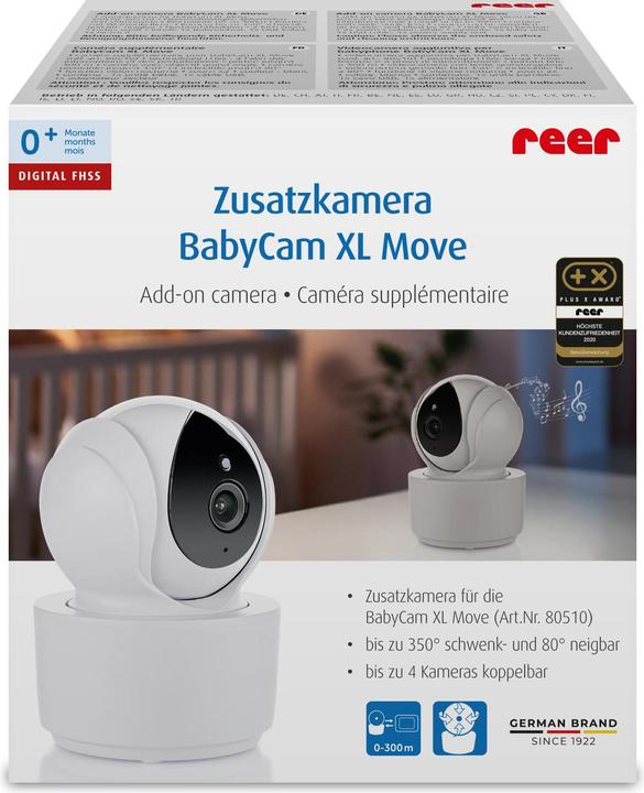Produktbild Reer Zusatzkamera BabyCam XL Move (Babyphone mit Kamera, 300 m)