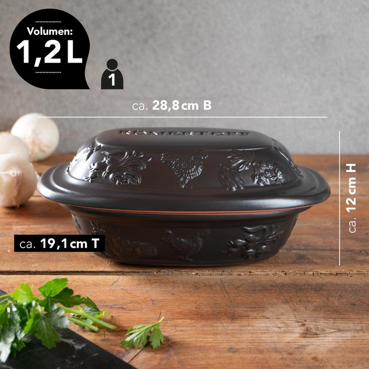 Produktbild Römertopf Bräter Rustico 1.2l sw