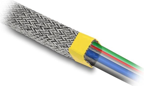 Image du produit Delock Gaine tressée pour blindage EMI extensible 2 m x 20 mm (Gaines pour câbles, 200 cm)
