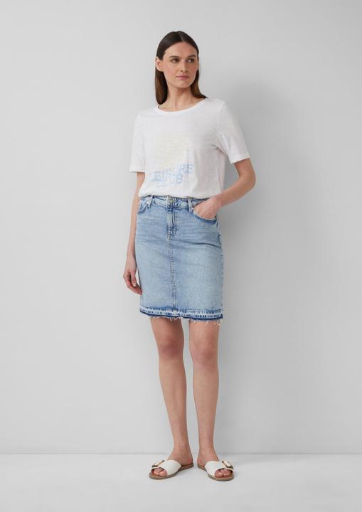 Actual product image S.Oliver Rock Kurzer Jeansrock mit offenem Saum (40)