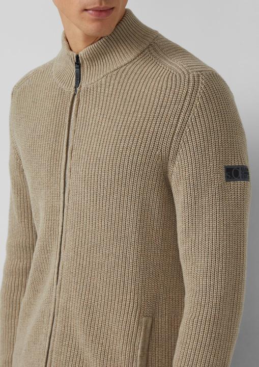 Produktbild S.Oliver Strickjacke Struktur-Strickjacke mit Eingrifftaschen und Reissverschluss (XL)