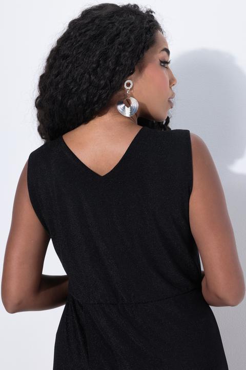 Immagine prodotto Ulla Popken Tuta con top smanicato, glitter, taglio della gamba ampio e scollo a V (44)