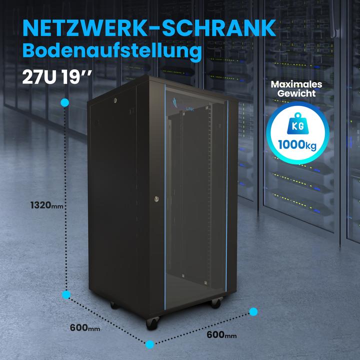 Actual product image Extralink EX.14749 Rack 27U Freestanding Rack (27 RU, 19 inch rack)