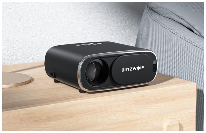 Productafbeelding BlitzWolf BW-V4 1080p LED beamer / projector, Wi-Fi + Bluetooth (zwart)