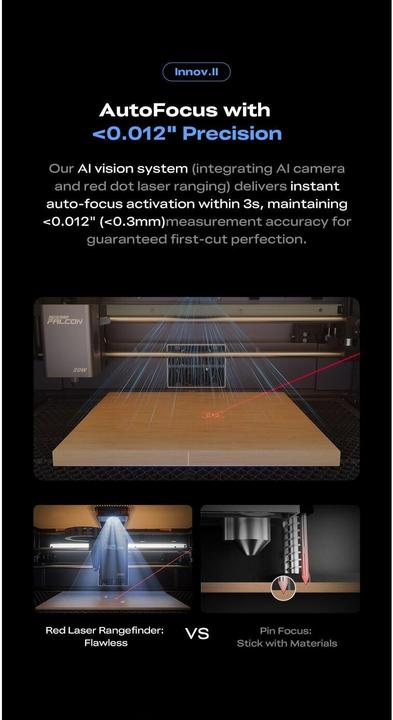 Produktbild Creality Falcon A1 Pro 20W, Drucktechnik: Keine, Anzahl Extruder