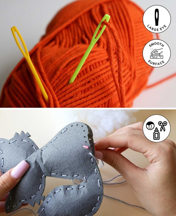 Immagine prodotto I Am Creative Aghi da ricamo, aghi da cucito in plastica