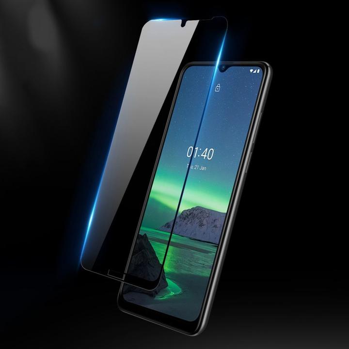 Actual product image Dux Ducis 10D Tempered Glass Tough Screen Protector Full Coveraged with Frame for Nokia 1.4 transparent (Nokia 1.4)