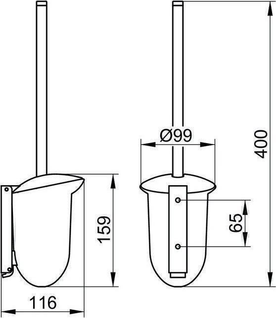 Produktbild Keuco Cleo Toilettenbürste mit Griff