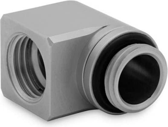 Actual product image EKWB EK-Torque Micro Adapter 90 degree G1/4 inch male to G1/4 inch female - rotatable, Satin Titanium