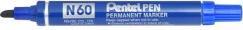 Image du produit Pentel Marqueur permanent N60, bleu, pointe biseautée (12 x)