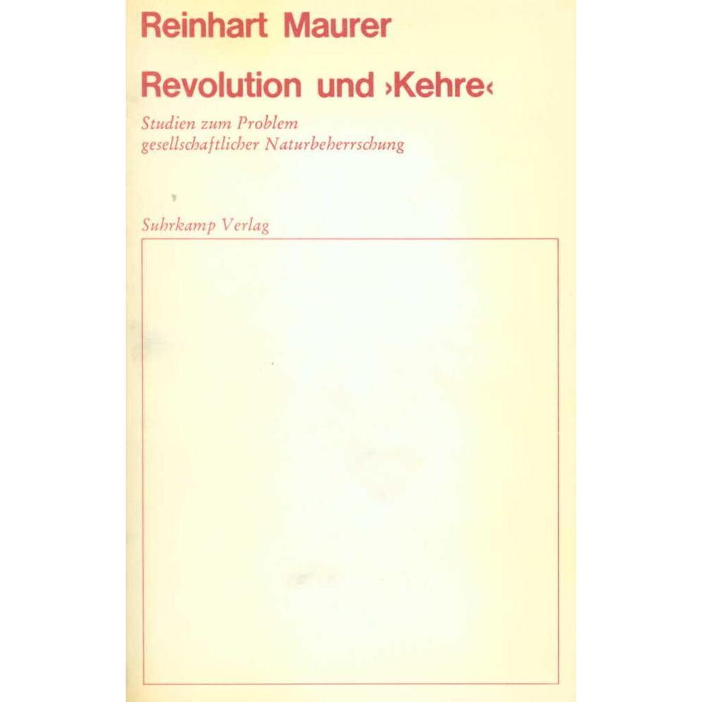 Maurer:Revolution und »Kehre«, Sachbücher
