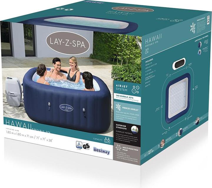 Produktbild Bestway LAY-Z-SPA Hawaii AirJet Whirlpool (6 Pers.)