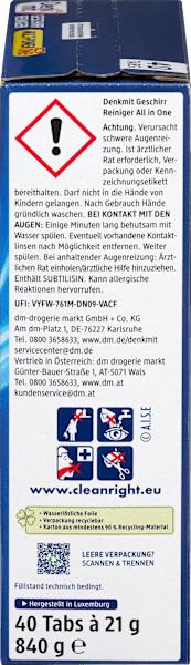 Produktbild dm Denkmit Multi-Power 12 (Tabs, 40 Waschgänge)