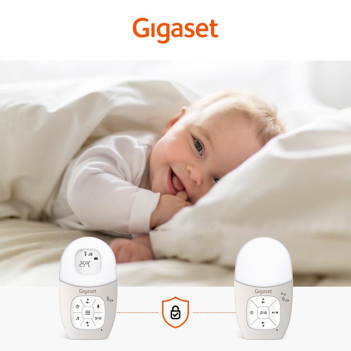 Image du produit Gigaset Baby 100 Audio Babyphone warm grey (Babyphone Audio, 300 m)