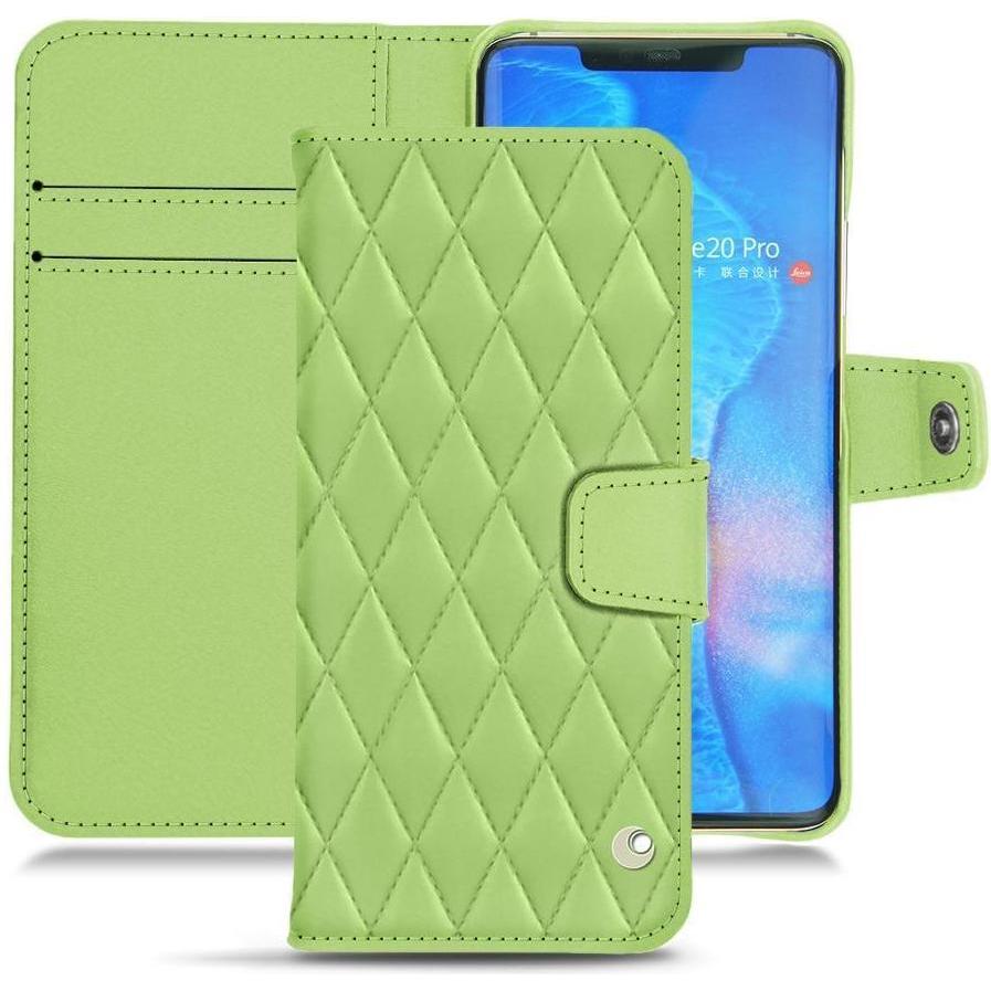 Noreve Lederschutzhülle Wallet (Huawei Mate 20 Pro), Smartphone Hülle, Grün