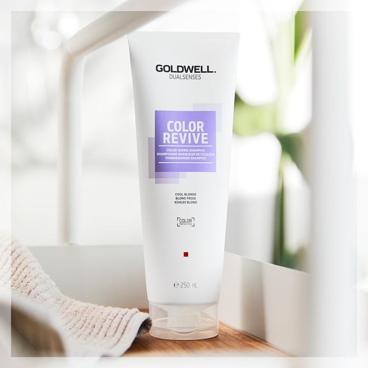 Actual product image Goldwell Color Revive Color Giving Shampoo Cool Blonde Shampoo (250 ml, Liquid shampoo)