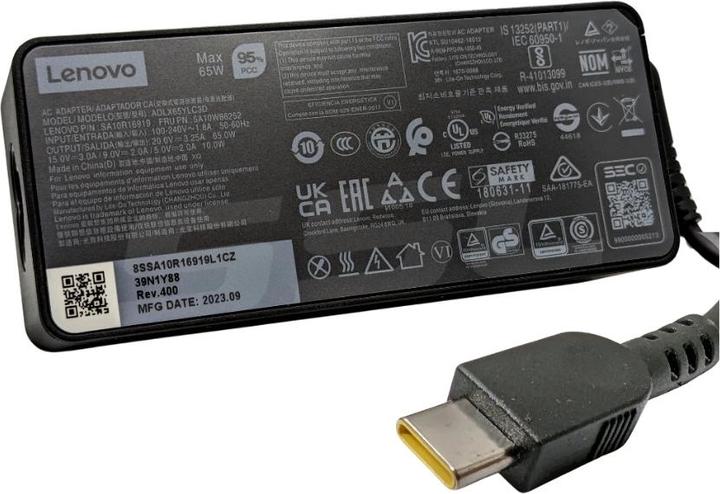 Produktbild Lenovo 65W USB-C AC Adapter with power adapter UK Plug (65 W)