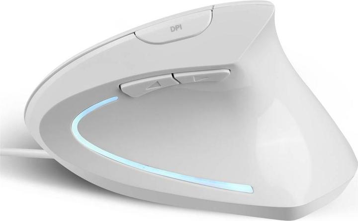 Image du produit Perixx PERIMICE-513 W Souris ergonomique filaire Optique blanche 6 boutons 1 (Filaire)