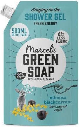 Marcel's Marcels Green Soap Shower Gel Refill Mimosa Blackcurrant 500 Ml