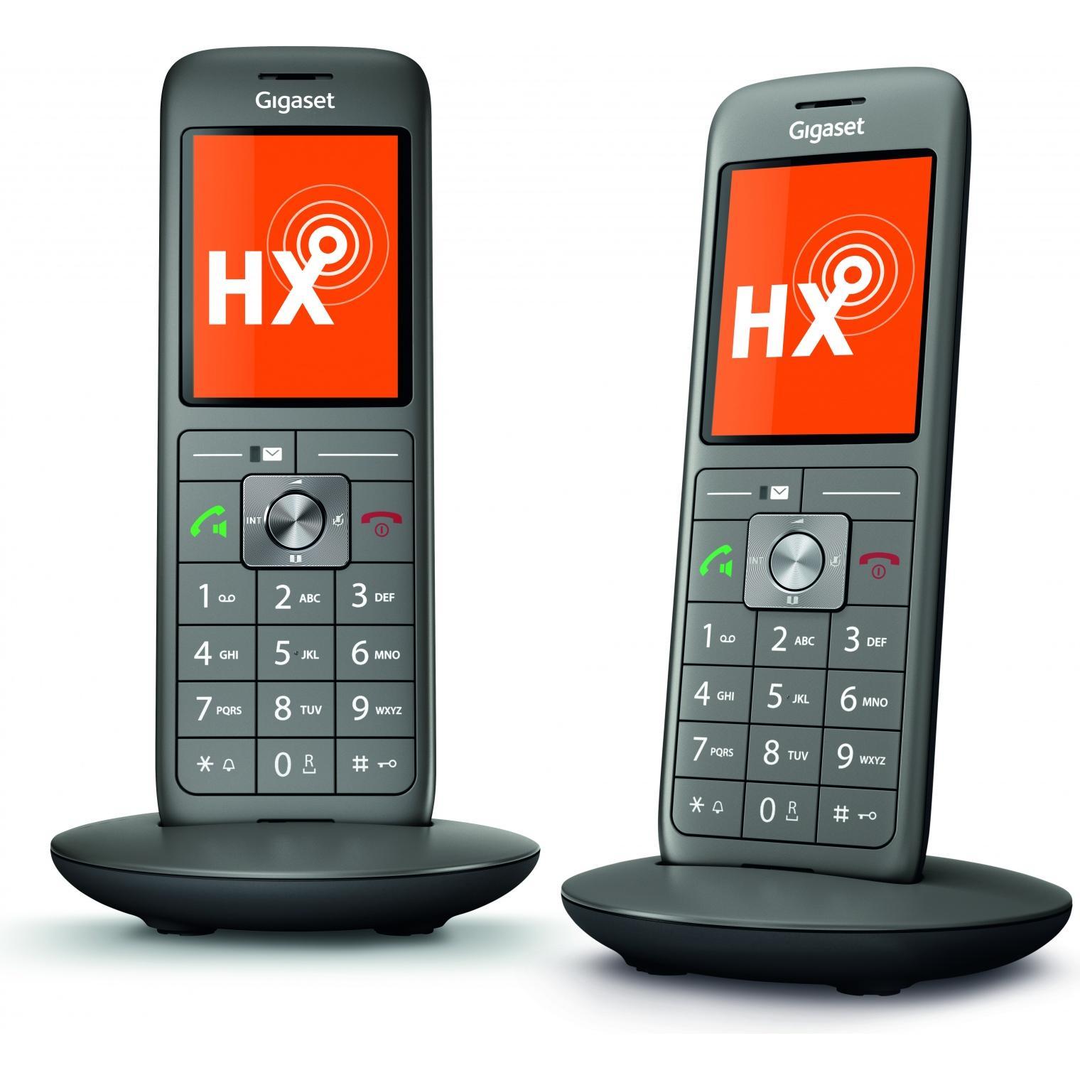 Gigaset CL660HX Duo (versione DE), Telefono, Nero, Grigio
