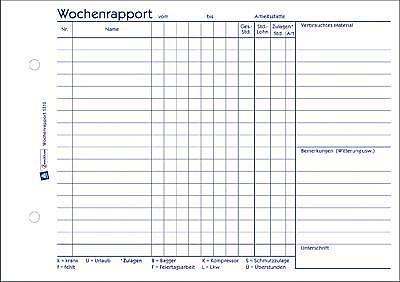 Produktbild Avery Wochenrapport (100 x)