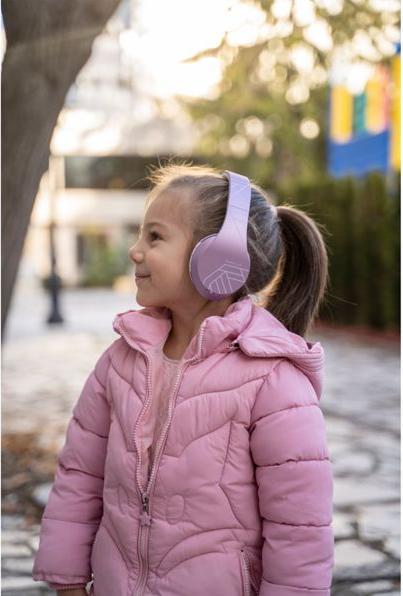 Produktbild PowerLocus Wireless Headphones for kids P2 (pink-white)