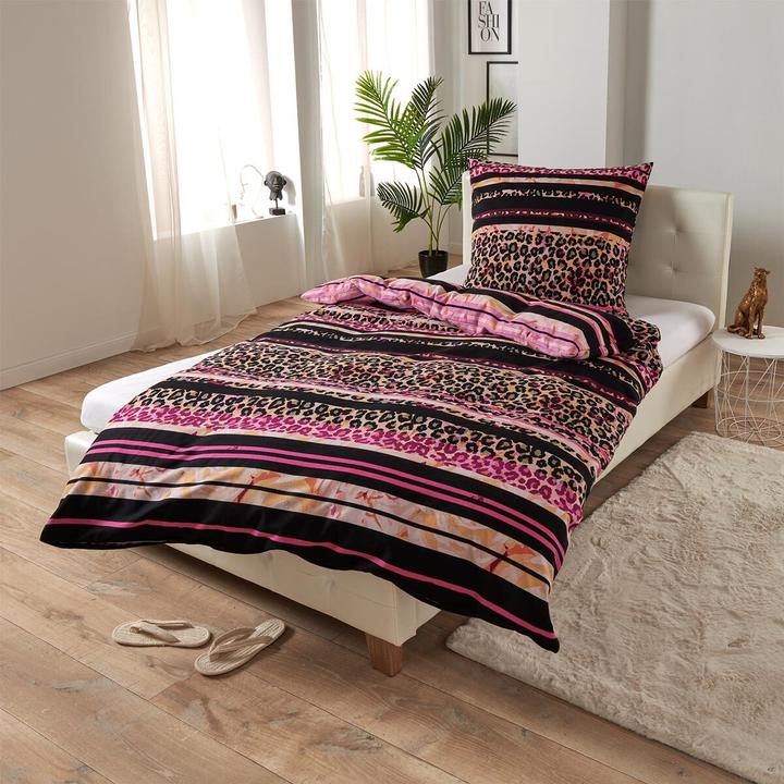 Image du produit Traumschlaf Leopard (Set de linge de lit, 135x200 cm + 80x80 cm)