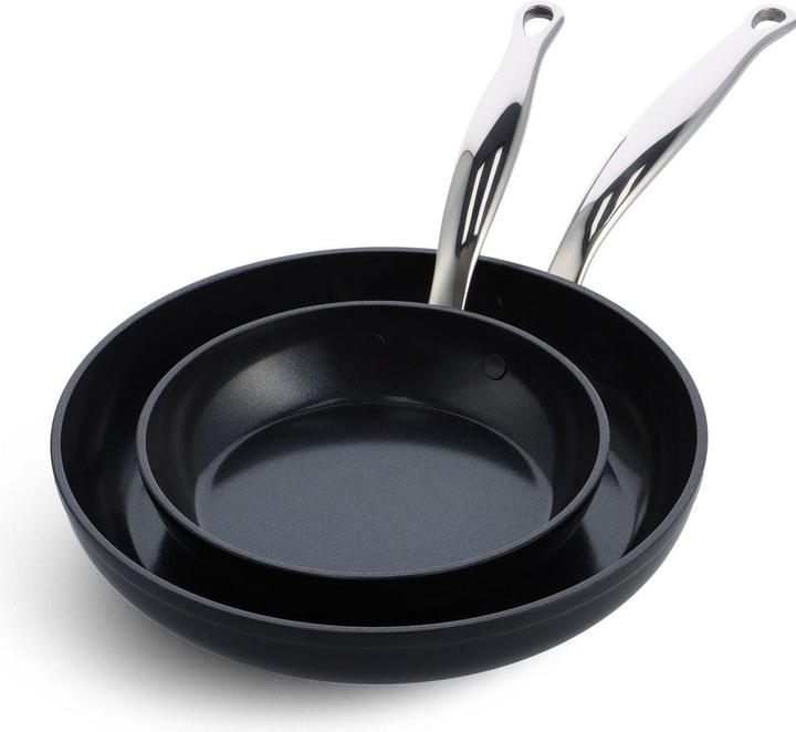 Greenpan Barcelona Pro 2-delige Pannenset met keramische antikleeflaag 20/28 cm (Aluminium, Pan set + pot set)