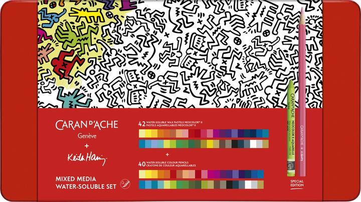 Caran d'Ache Multiproduktset Keith Haring Sonderedition (Mehrfarbig, 82 x)