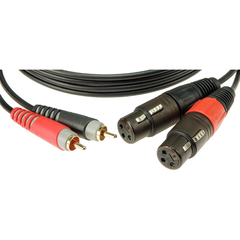 Klotz Kabel AT-CF0300 Cinch-XLR (f) 3m (3 m, XLR), Audio Kabel