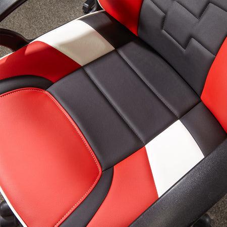 Produktbild X Rocker Chaise de bureau Saturn à roulettes et mi-dossier Rouge