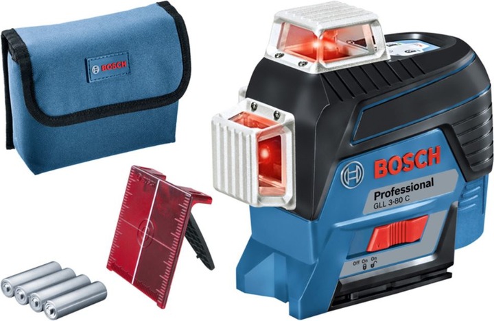Immagine prodotto Bosch Professional Laser lineare GLL 3-80 C (4x1.5V AA, scatola)