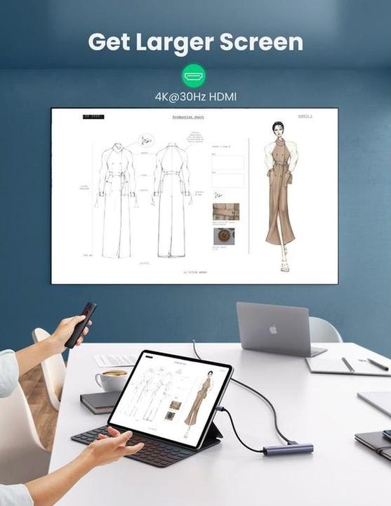 Immagine prodotto Ugreen Da USB-C a 2x USB-A (USB-C, 5 Porti)
