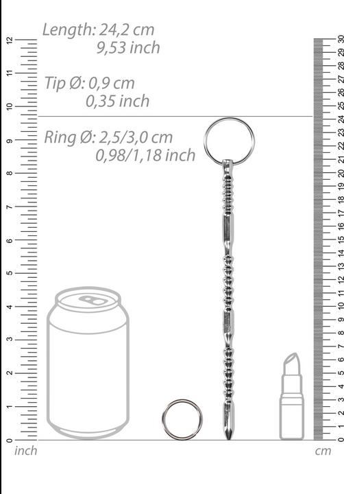 Immagine prodotto Doc Johnson Urethral Sounding - Metal Ribbed Dilator With Ring