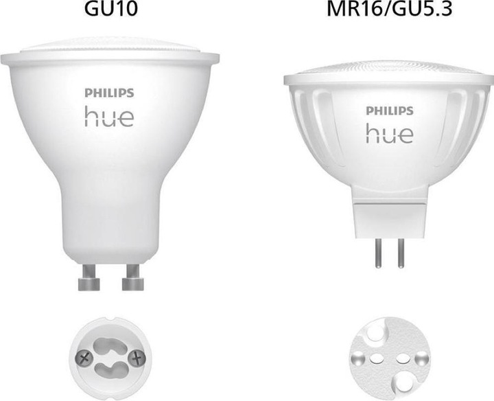 Actual product image Philips Hue White Ambiance (GU5.3, 5.10 W, 400 lm, 2 x, G)