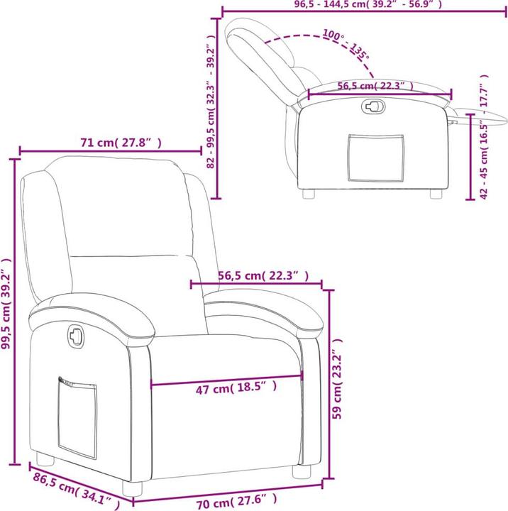 Produktbild vidaXL Ruhesessel