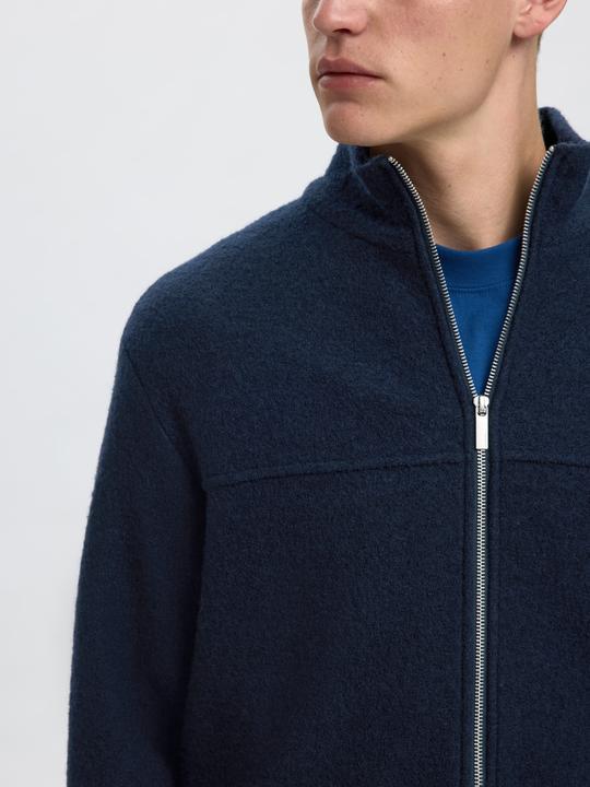 Produktbild Selected Homme 100% Woll Strickjacke mit Reissverschluss (L)