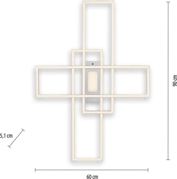 Produktbild Selltec LED Deckenleuchte MINCIO Lichtfarbwechsel CCT, dimmbar, Fernbedienung (5000 lm)