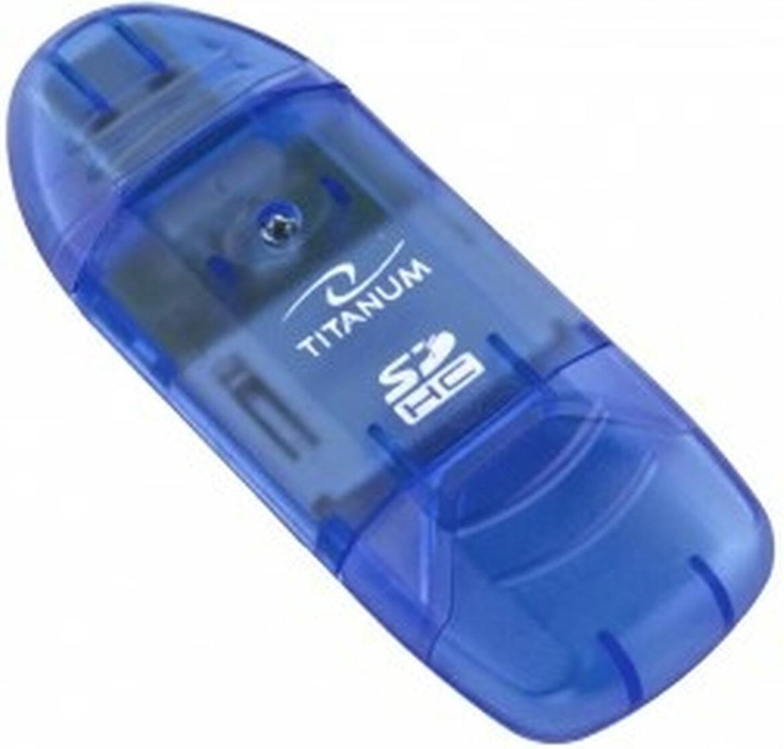 Immagine prodotto Titanum TA101B - MMC, MS Duo, MS PRO Duo, RS-MMC, SD, SDHC, xD - Blu - 480 Mbit/s - USB 2.0 - (USB 2.0)