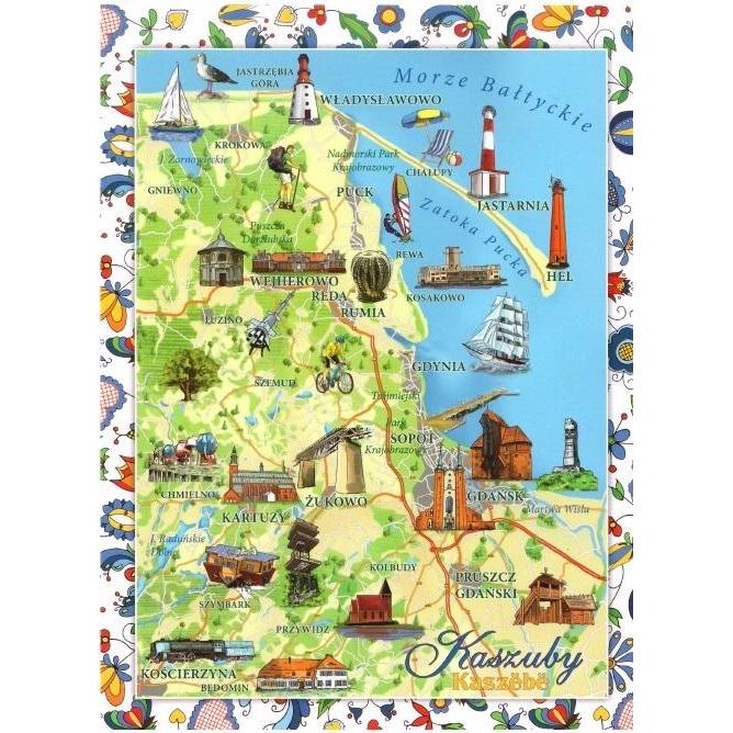 Plantur 39, Biglietto di auguri + Carta da lettere, Grosse Postkarte - Kaschubien-Mix