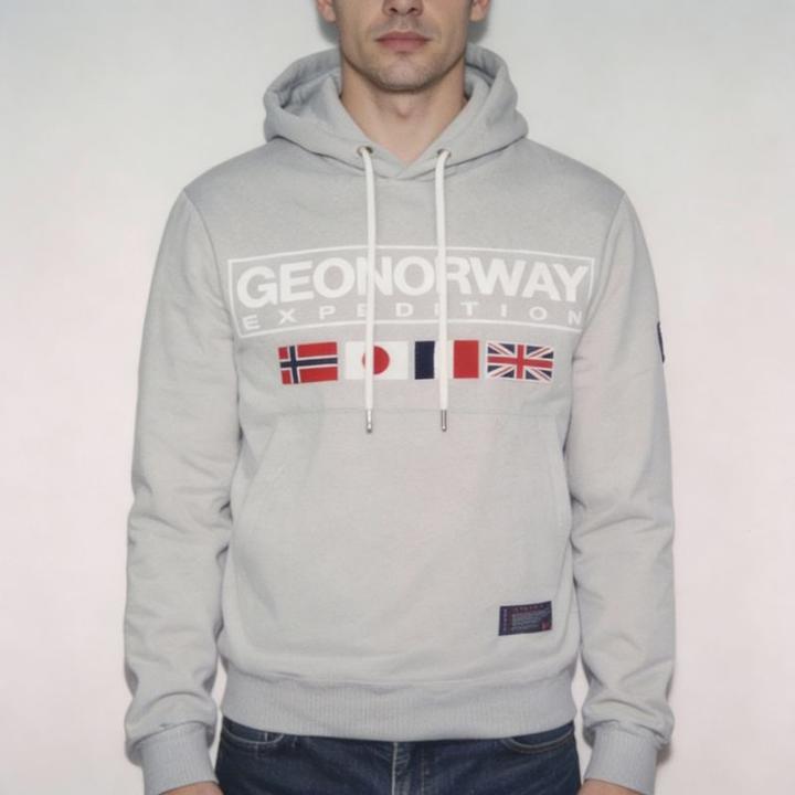 Actual product image Geographical Norway Great Blended DB 317 M sweatshirt WY8612H/GN-Blended Gray