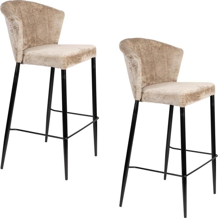 Dutchbone Georgia Stool Counter Beige