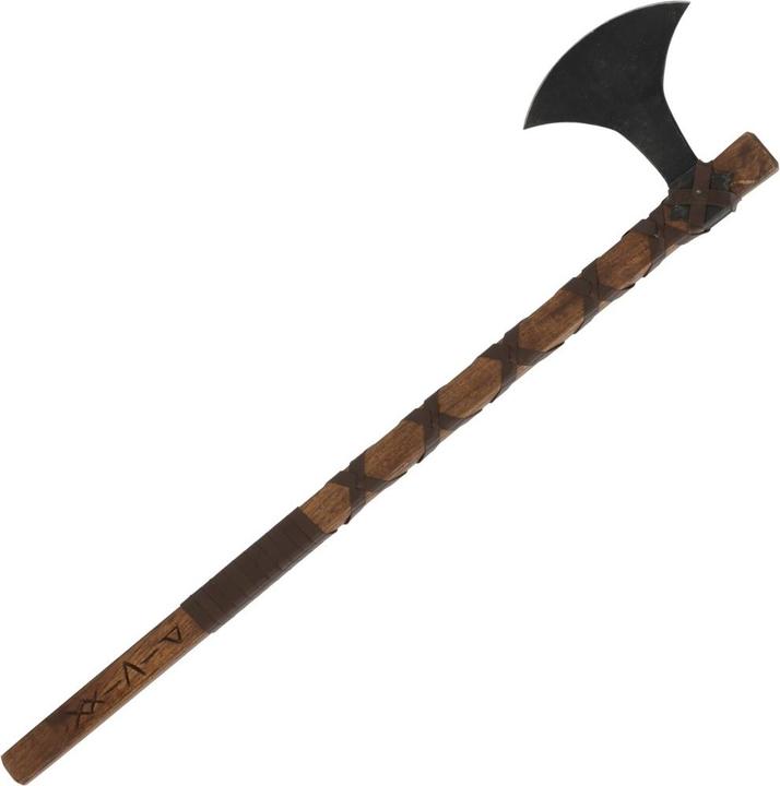 Haller Dänenaxt mit Runen und Lederwicklung