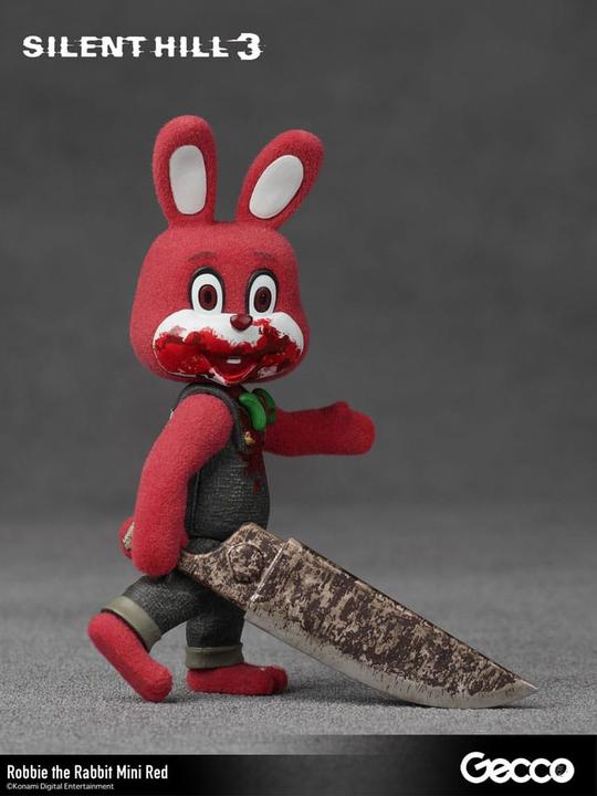 Actual product image Gecco Silent Hill 3 Mini Action Figure Robbie the Rabbit Mini Red Version 10 cm